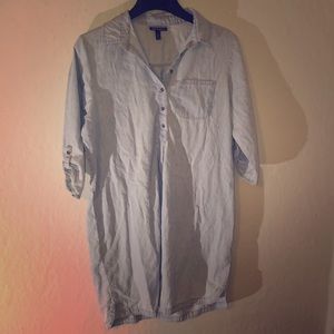 Mid-Length Denim Dress